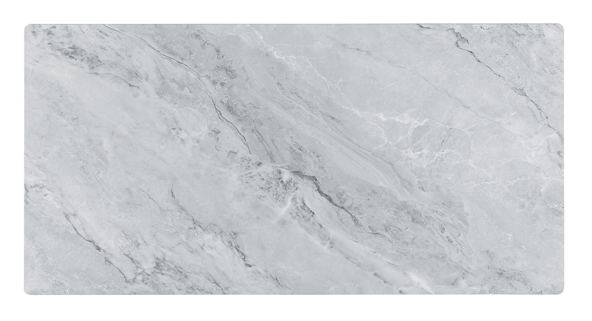 Landon - Coffee Table With Glass Marble Texture Top And Bent Wood Design by Couch.com