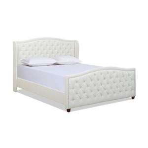 Marcella - Upholstered Shelter Headboard Bed Set by Couch.com