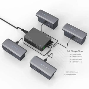 Contixo F33 Vortex | Travel Bundle - Professional 4K UHD GPS Drone - 42 Min Flight x 4, Brushless Motors, Advanced Smart Modes by Contixo