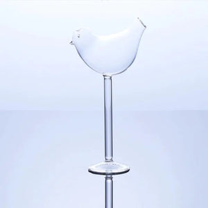 Creative Bird-Shaped Cocktail and Champagne Glass