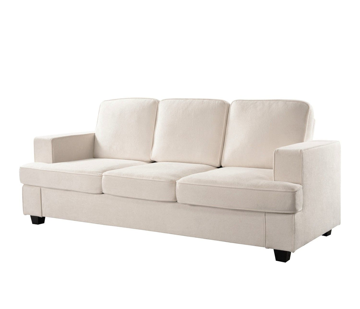 Modern Sofa, Comfortable 3 Seater Couch With Deep Seating, Loose Back Cushions, Wide Arms by Couch.com