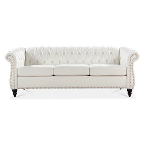 Rolled Arm Chesterfield 3 Seater Sofa by Couch.com