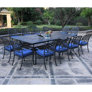 Rectangular Metal Dining Set With Cushions by Couch.com