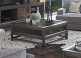 Branson - 2 Drawer Coffee Table, Two Tone - Brown by Couch.com