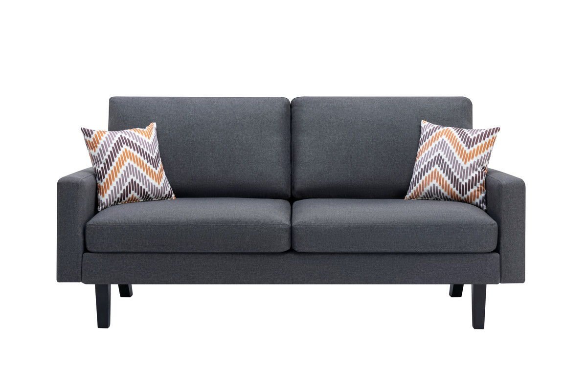 Bahamas - Minimalistic Sofa With 2 Throw Pillows