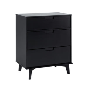 Mid Century Modern 3 Drawer Dresser - Black by Couch.com