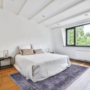 Maval - 3' X 5' Washable Area Rug - Anthracite by Couch.com