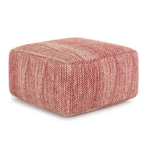 Nate - Handcrafted Square Pouf by Couch.com