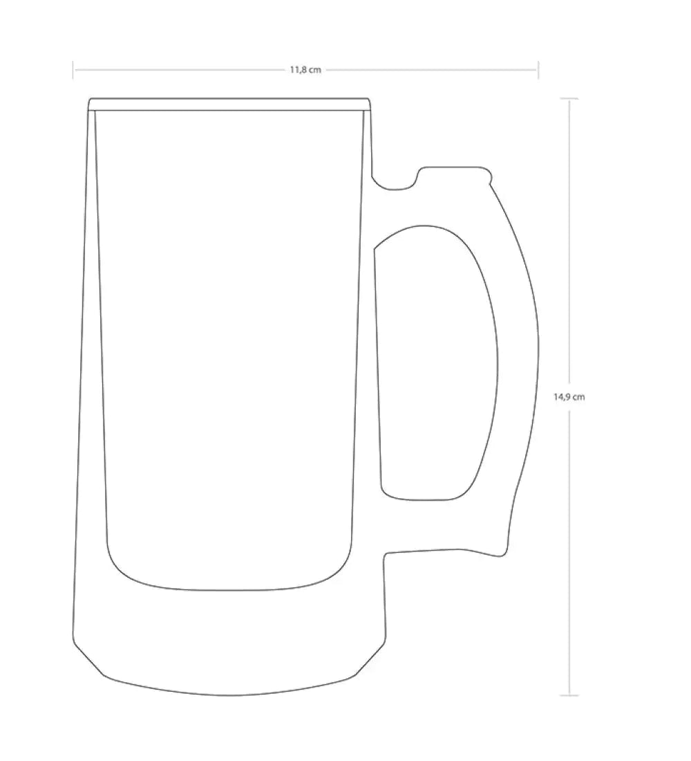 Paşabahçe 55049 Pub Beer Glasses with Handle, 2 Pieces, 355 cc