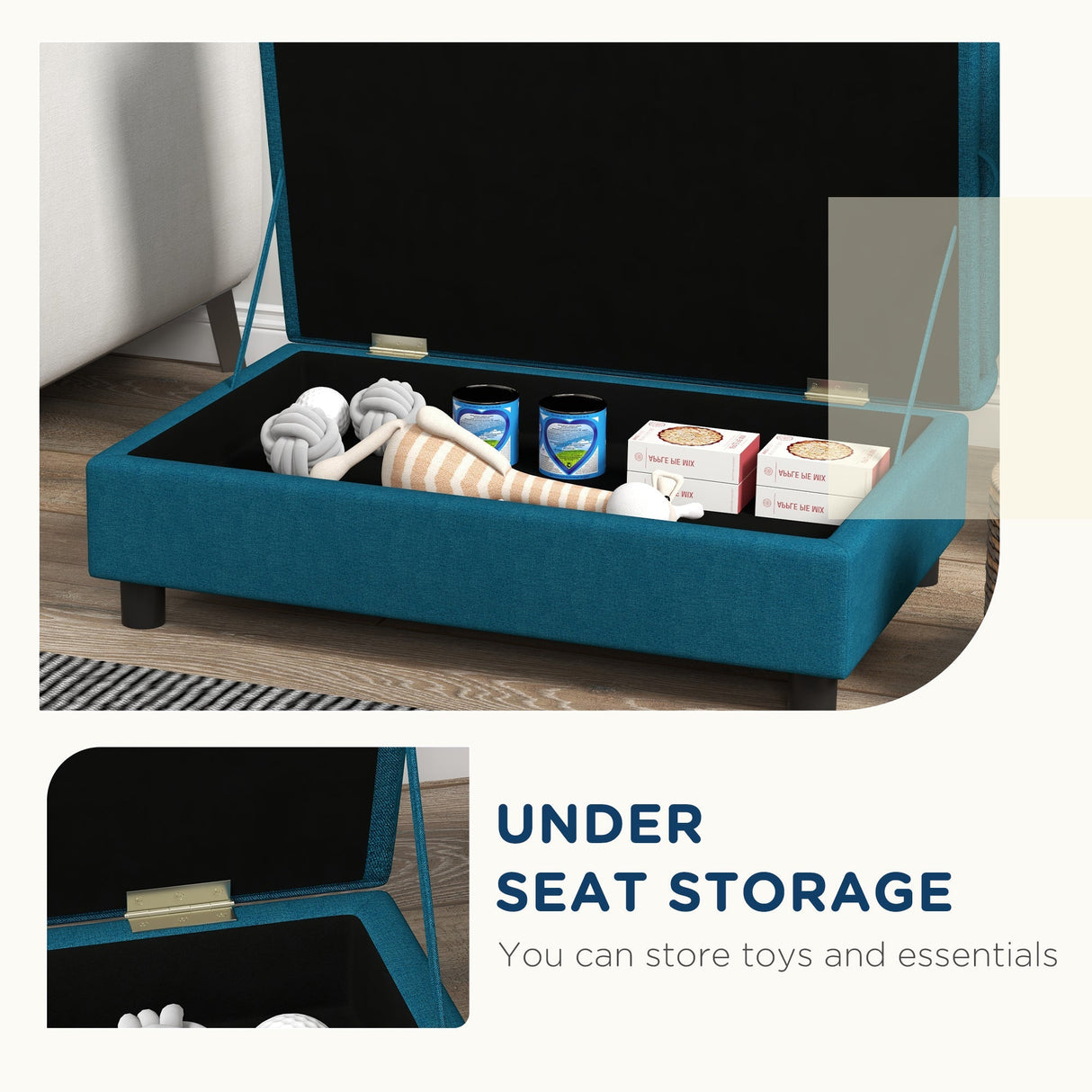 PawHut Elevated Pet Sofa Bed for Small and Medium Dogs