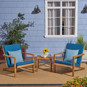 Celestaria 3 Piece Outdoor Chat Set with Adirondack Chairs
