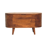 Rounded Lid Up Blanket Box by Couch.com