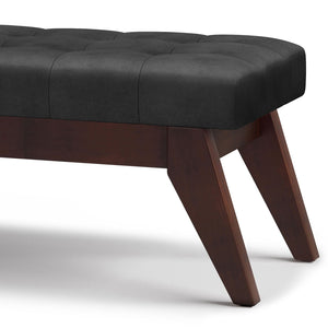 Draper - Upholstered Mid Century Tufted Ottoman Bench by Couch.com