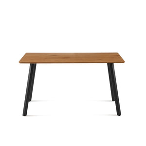 Modern Design Rectangle MDF Restaurant Wooden Dining Table With Metal Frame - Walnut by Couch.com