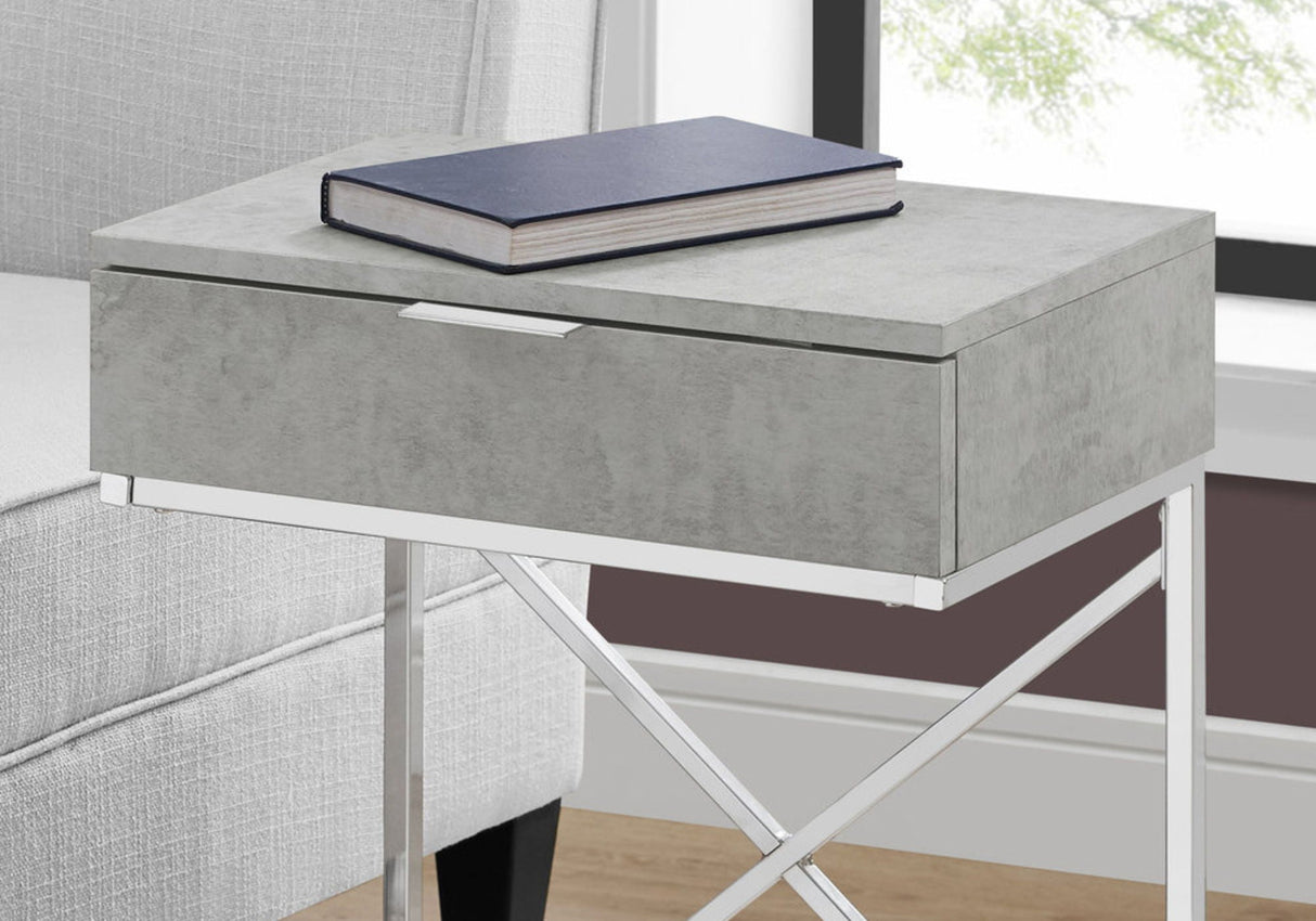 Accent Side Table, Storage Drawer, Spacious Tabletop, Contemporary & Modern by Couch.com
