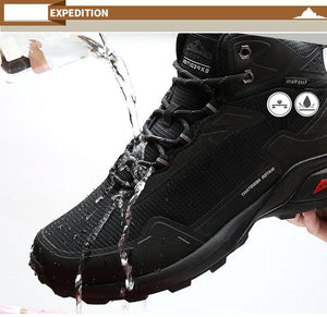 Camouflage Hiking Strong Breathable Non-slip Shoes Outdoor Men's Sports Shoes Waterproof Air Circulation Insole Ankle Support Non-Slip Lightweight For Outdoor Trekking Walking Shoes