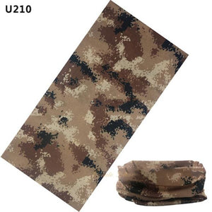 Camouflage Neck Gaiter Hunting Scarves Ice Silk Bandana Tubular Buff Half Mask Tactical Sport Headband Balaclava  Balaclava Seamless Magic Head Scarf Breathable Bandana Turban Outdoor Hiking Quick-Dry Sweat Absorbing Scarves Multifunction Beanie Hat