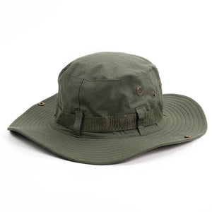 Camouflage Outdoor Bucket Hat Camping Hat Men Foldable Sun Cap Breathable Adjustable Bucket Cap for Men/Women Sports Sun Cap Unisex Fishing Hiking Travel Solid Color Hats