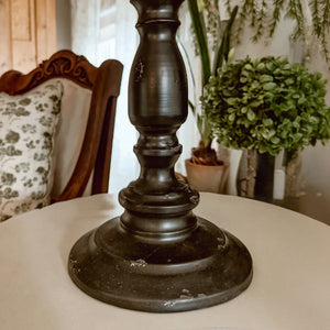 13 Taper Candle Black Iron Candelabra