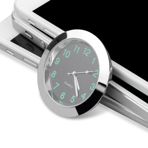 Car Clock Ornament Auto Watch Decoration Automobiles  Car Dashboard Clock Cars Air Vent Clip Quartz Clocks Mini Luminous Quartz Analog Watch Universal Pocket Stick-On Clock Perfect Interior Dashboard Time Display Digital Pointer Clock In Car Accessories