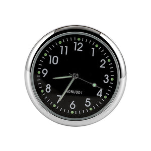 Car Clock Watch Indoor Automobiles Stick-In  Luminous Quartz Analog Watch Universal Pocket Mini Stick-On Clock for Car Boat Bike Home Watch Decoration Accessories