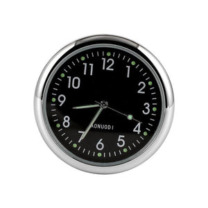 Car Clock Watch Indoor Automobiles Stick-In  Luminous Quartz Analog Watch Universal Pocket Mini Stick-On Clock for Car Boat Bike Home Watch Decoration Accessories