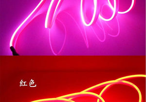 Car LED Neon Cold Light Auto Interior Atmosphere Neon Glowing Strobing Electroluminescent Wire Lights Neon Light USB 5V with Fuse Protection for Automotive Car Interior Decoration Light Refit Decoration Strips Shine Usb Cigar Lighter Driver