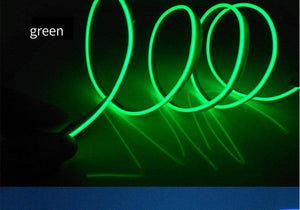 Car LED Neon Cold Light Auto Interior Atmosphere Neon Glowing Strobing Electroluminescent Wire Lights Neon Light USB 5V with Fuse Protection for Automotive Car Interior Decoration Light Refit Decoration Strips Shine Usb Cigar Lighter Driver