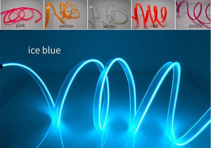 Car LED Neon Cold Light Auto Interior Atmosphere Neon Glowing Strobing Electroluminescent Wire Lights Neon Light USB 5V with Fuse Protection for Automotive Car Interior Decoration Light Refit Decoration Strips Shine Usb Cigar Lighter Driver