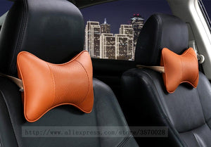 Car Neck Pillows Headrest Relief Filled Fiber Universal Car Pillow Both Side Pu Leather 1pcs Pack Headrest For Car Neck Pillows Both Side Pu Leather Headrest Head Pain Relief Filled Fiber Universal Car Pillow Neck Pillow Softness Car Headrest Pillow