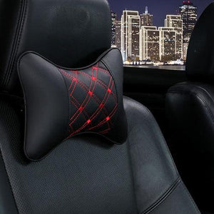 Car Neck Pillows Headrest Relief Filled Fiber Universal Car Pillow Both Side Pu Leather 1pcs Pack Headrest For Car Neck Pillows Both Side Pu Leather Headrest Head Pain Relief Filled Fiber Universal Car Pillow Neck Pillow Softness Car Headrest Pillow