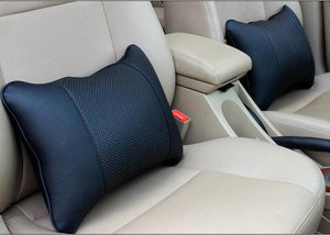 Car Neck Pillows Headrest Relief Filled Fiber Universal Car Pillow Both Side Pu Leather 1pcs Pack Headrest For Car Neck Pillows Both Side Pu Leather Headrest Head Pain Relief Filled Fiber Universal Car Pillow Neck Pillow Softness Car Headrest Pillow