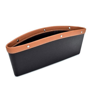 Car Organizer Storage Car Seat Slit Gap Pocket Multifunctional Driver Seat Catcher Cup Holder Car Accessories PU Leather Car Seat Gap Organizer Universal Fit Storage Pockets Adjust Set Car Seat Crevice Storage Box Helps Reduce Distracted Driving