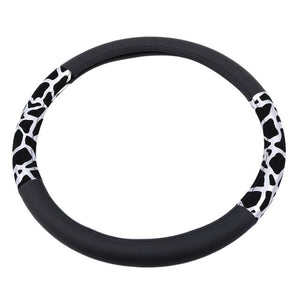 Car Steering Wheel Elastic Long Microfiber Plush Steering Wheel Cover Gearshift Handbrake Cover Protector Decoration Warm Super Thick Plush Collar Soft Car Steering Wheel Cover Decoration Warm Super Thick Plush Collar Soft Black Pink Women Man