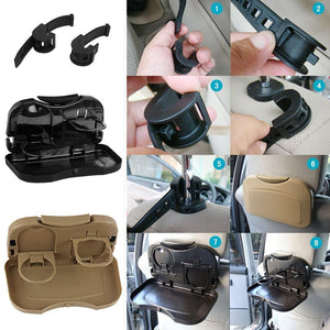 Car Table Steering Wheel Eat Work Cart Drink Food Coffee Goods Auto Steering Wheel Desk Holder Tray Car Laptop Computer Desk Mount Stand Seat Table Back Seat Headrest Tray for Eating Food Drink Writing Laptop Steering Wheel Tray