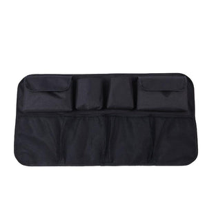 Car Trunk Organizer Adjustable Backseat Storage Bag Net High Capacity Multi-use Oxford Automobile Adjustable Strap Durable Seat Back Organizers Universal Back Seat Trunk Organizer Hanging Car Organizer Trunk Foldable Cargo Storage Backseat Trunk Organizer