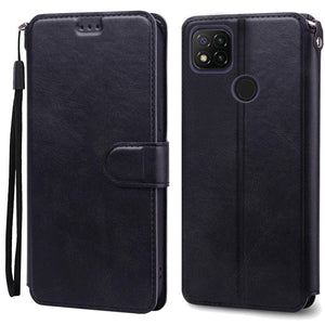 Card Holder Leather Protective Phone Case For Xiaomi Redmi 9C Case Luxury Leather Wallet Phone Case For Xiaomi Redmi 9C NFC Redmi9C 9 C NFC Flip Cover Shell