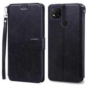 Card Holder Leather Protective Phone Case For Xiaomi Redmi 9C Case Luxury Leather Wallet Phone Case For Xiaomi Redmi 9C NFC Redmi9C 9 C NFC Flip Cover Shell
