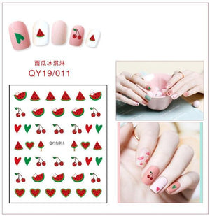 Cartoon Characters Plants Animals Forest Flowers Small Fresh Flowers 3D Nail Stickers Hyuna Style Nail Patch Waterproof Self Adhesive Nail Decals for Nail Art Decoration Including Hearts Stars Letters Bowknot Leaves Flowers Plants Fruits Butterflies