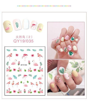 Cartoon Characters Plants Animals Forest Flowers Small Fresh Flowers 3D Nail Stickers Hyuna Style Nail Patch Waterproof Self Adhesive Nail Decals for Nail Art Decoration Including Hearts Stars Letters Bowknot Leaves Flowers Plants Fruits Butterflies