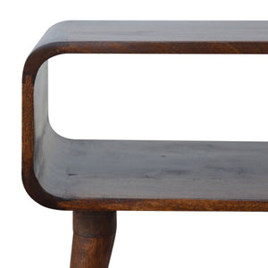 Minimalist Open Curved Nightstand by Couch.com