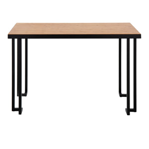 Roman - Industrial Desk - Black / Natural by Couch.com