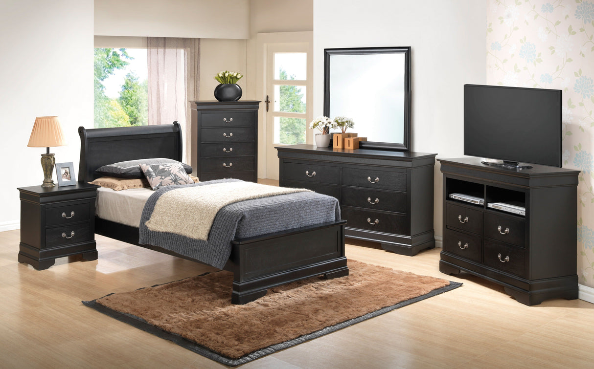 Sleigh Bed With Low Footboard by Couch.com