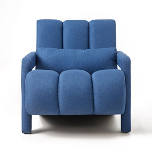 Modern Upholstered Accent Chair, Comfortable Linen Fabric With A Pillow For Living Room by Couch.com