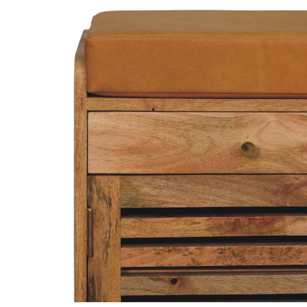 Shutter Shoe Rack With 2 Drawers - Beige by Couch.com