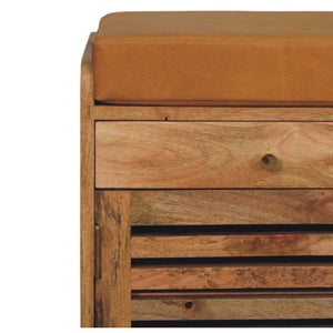 Shutter Shoe Rack With 2 Drawers - Beige by Couch.com