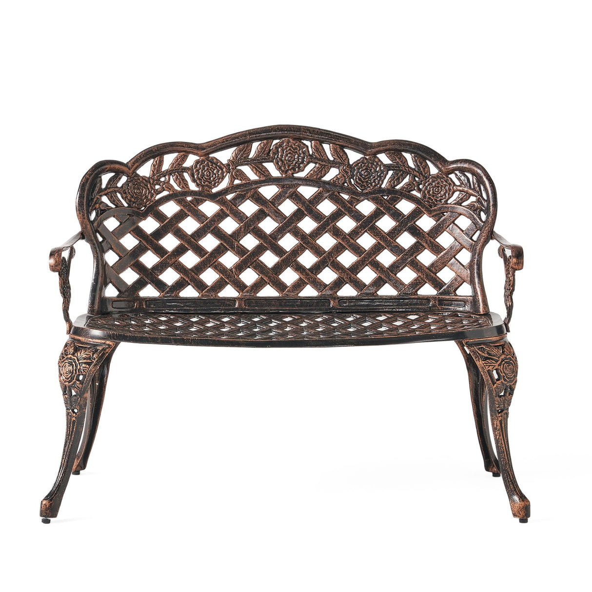 Lucia - Outdoor Garden Bench - Copper by Couch.com