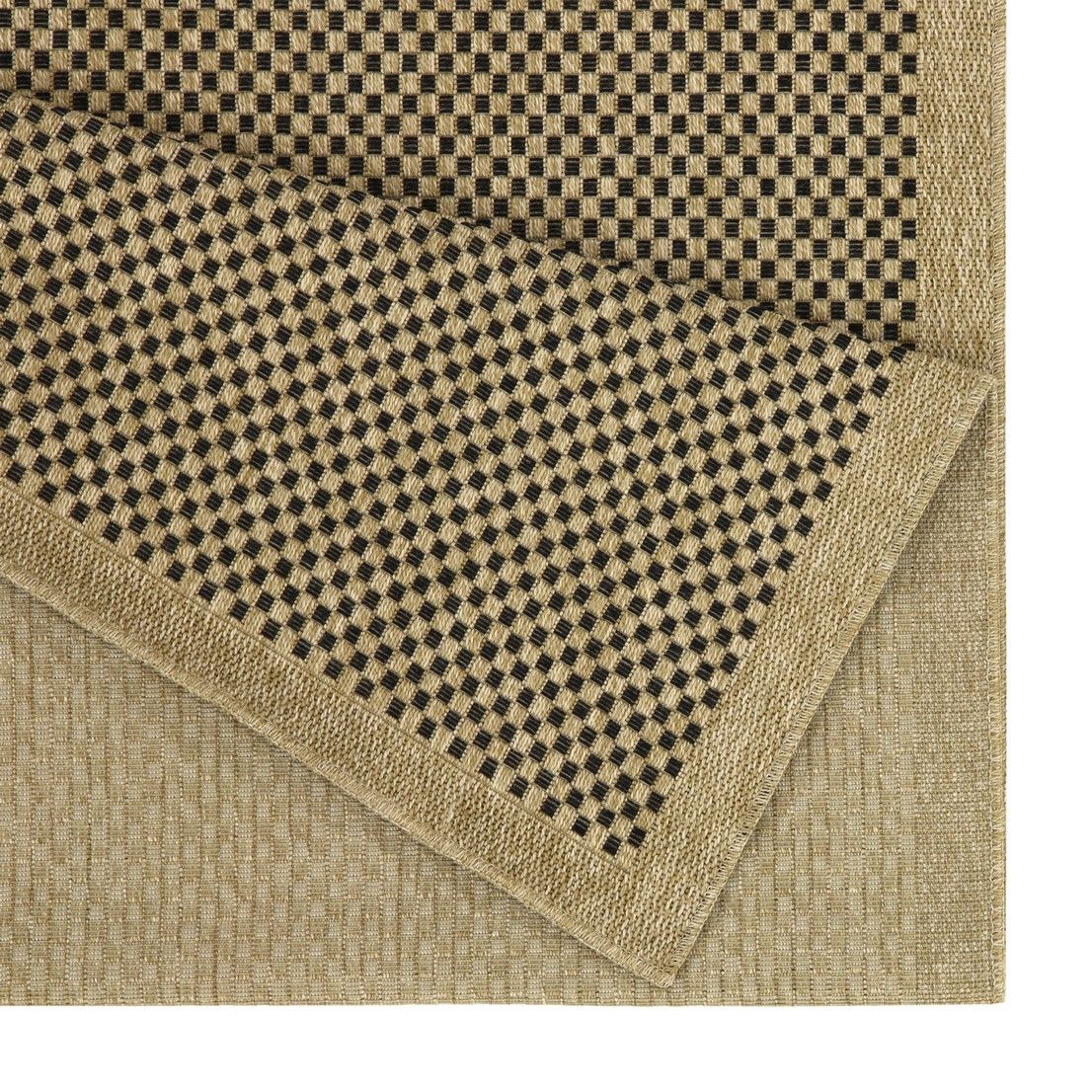 Earth - Indoor / Outdoor Area Rug Polypropylene - Jute / Black by Couch.com
