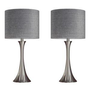 Lenuxe - Contemporary Semi Gloss Table Lamp (Set of 2) by Couch.com