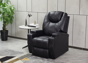 Modern Recliner Chair With Cup Holders, Remote Control by Couch.com